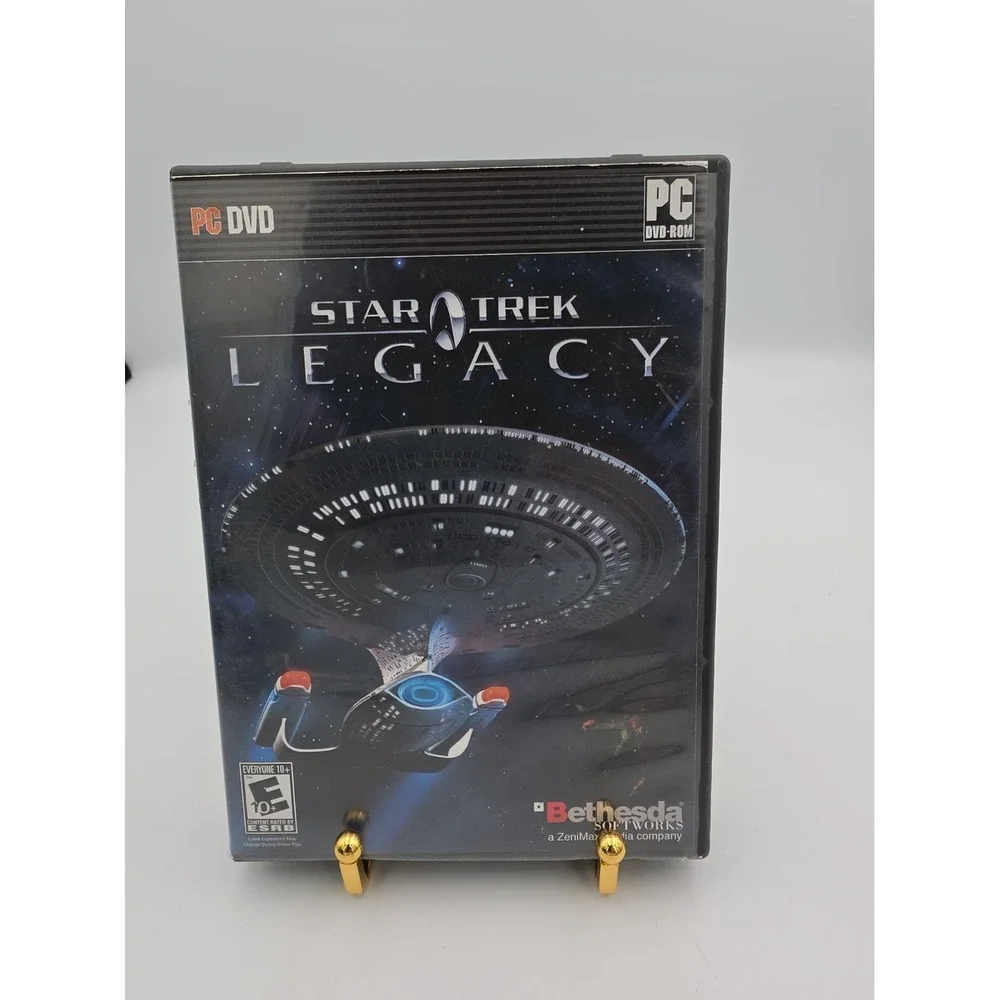 Star Trek Legacy PC 2006 Bethesda Video Game Box and Disk Only 093155120204